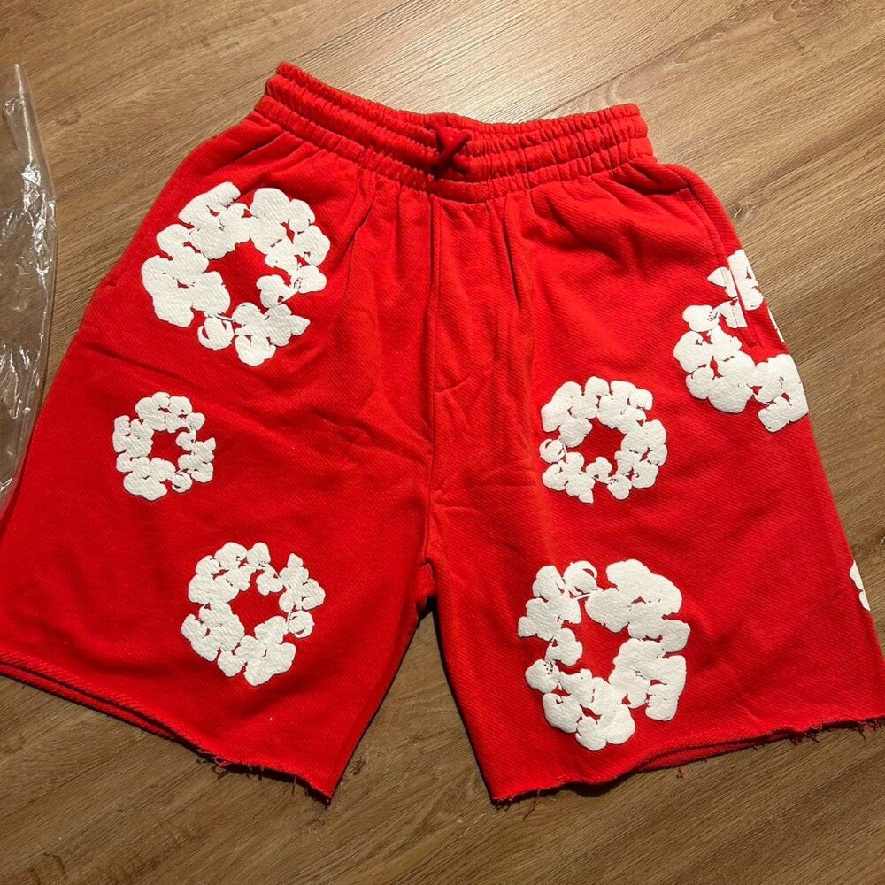 Denim Tears Men's Red Shorts
